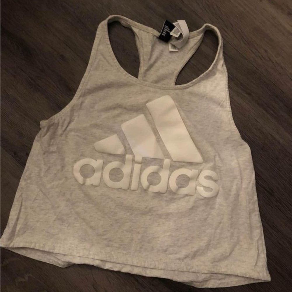 Adidas cropped muscle tank